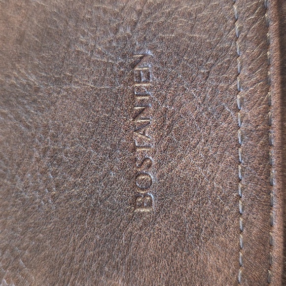 Brown Vegan Leather Crossbody Bag - Picture 2 of 6